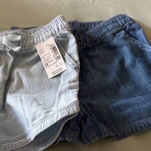 The Children's Place Light Blue and Dark Blue Shorts Set